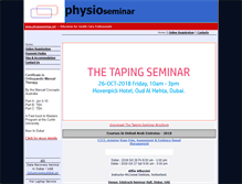 Tablet Screenshot of physioseminar.net